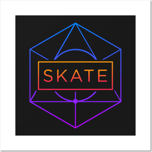 SKATE | Psychedelic Sacred Geometry Posters and Art